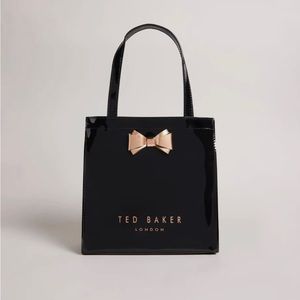 TED BAKER Aracon BLACK Plain Bow large Icon Bag